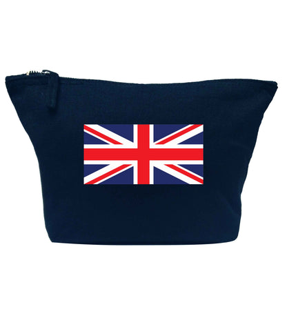 Union Jack navy makeup bag