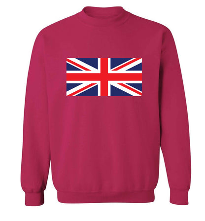 Union Jack adult's unisex pink sweater 2XL