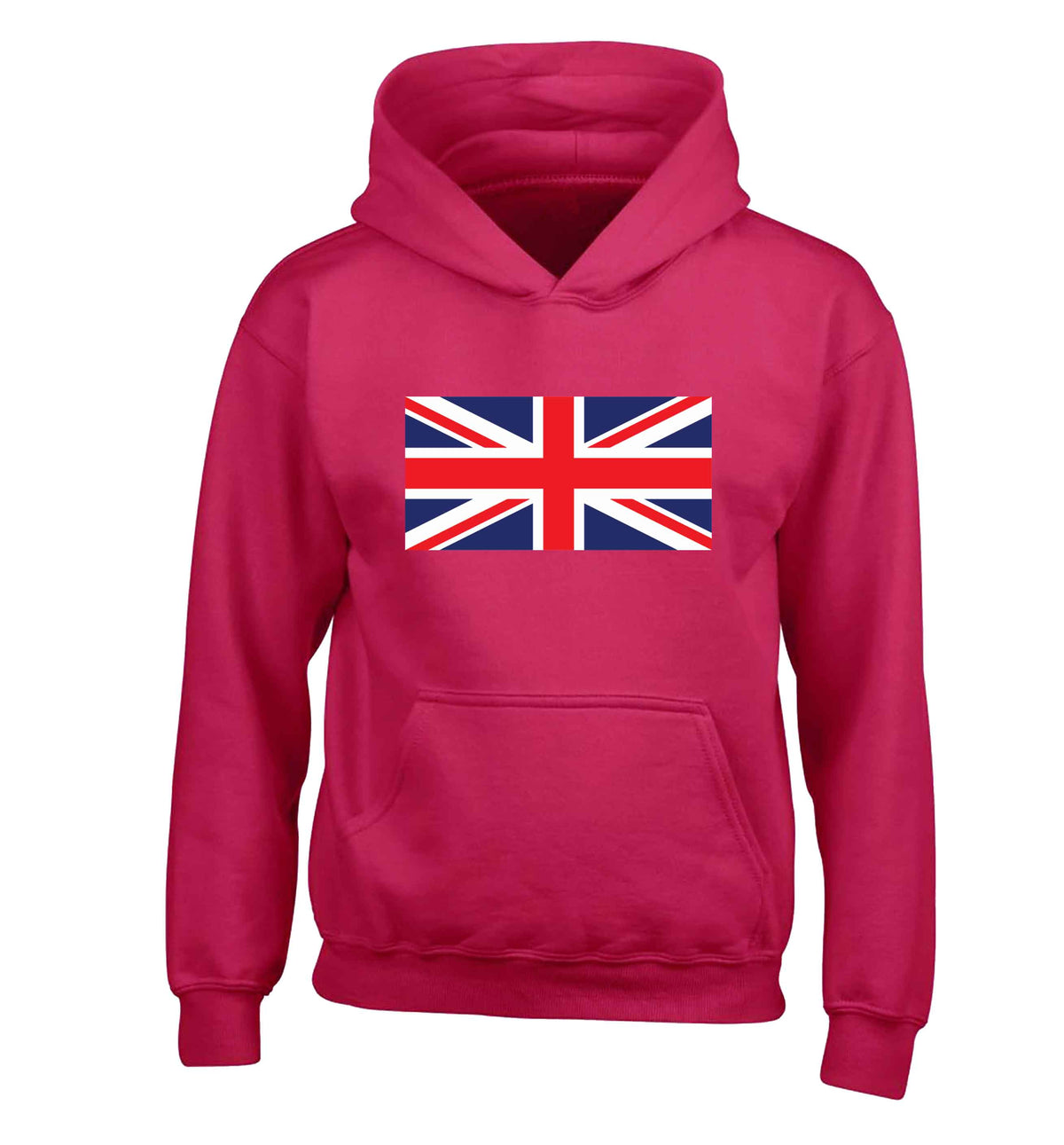 Union Jack children's pink hoodie 12-13 Years