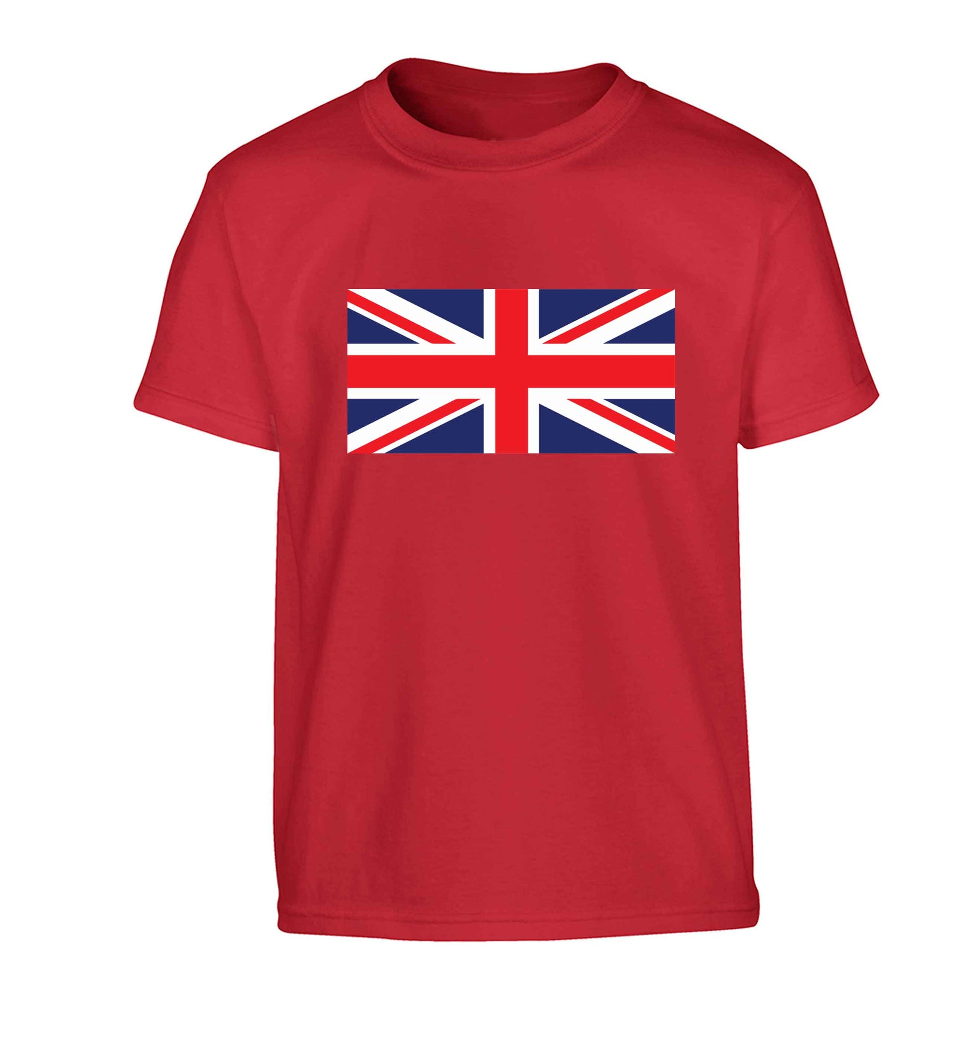 Union Jack Children's red Tshirt 12-13 Years