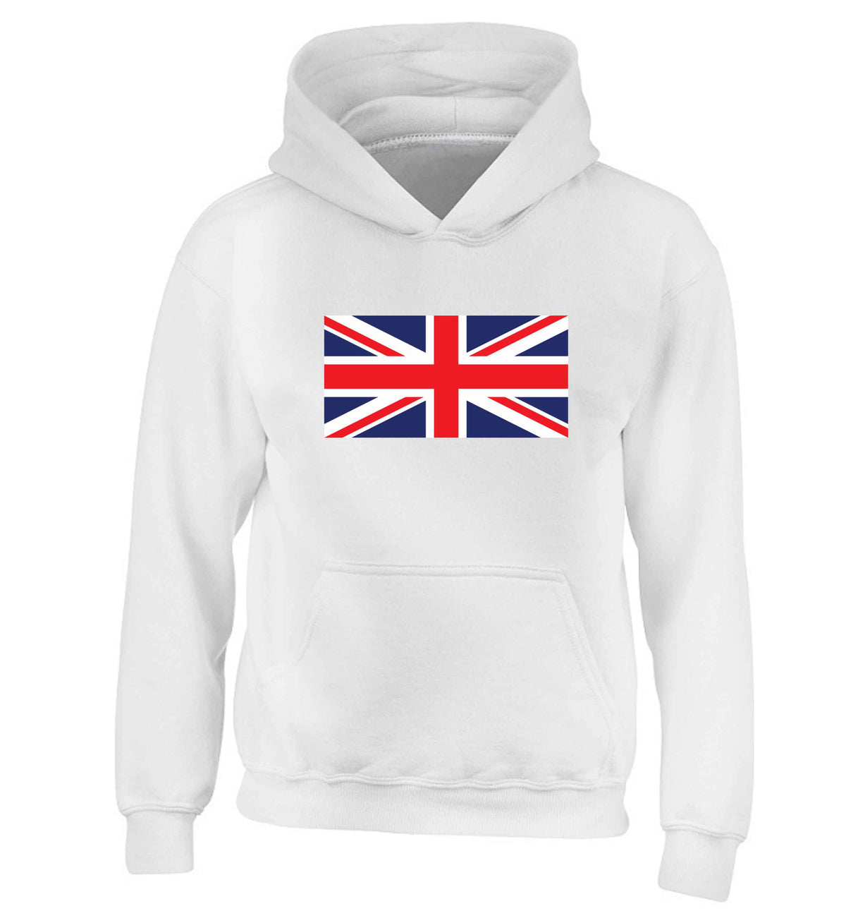 Union Jack children's white hoodie 12-13 Years