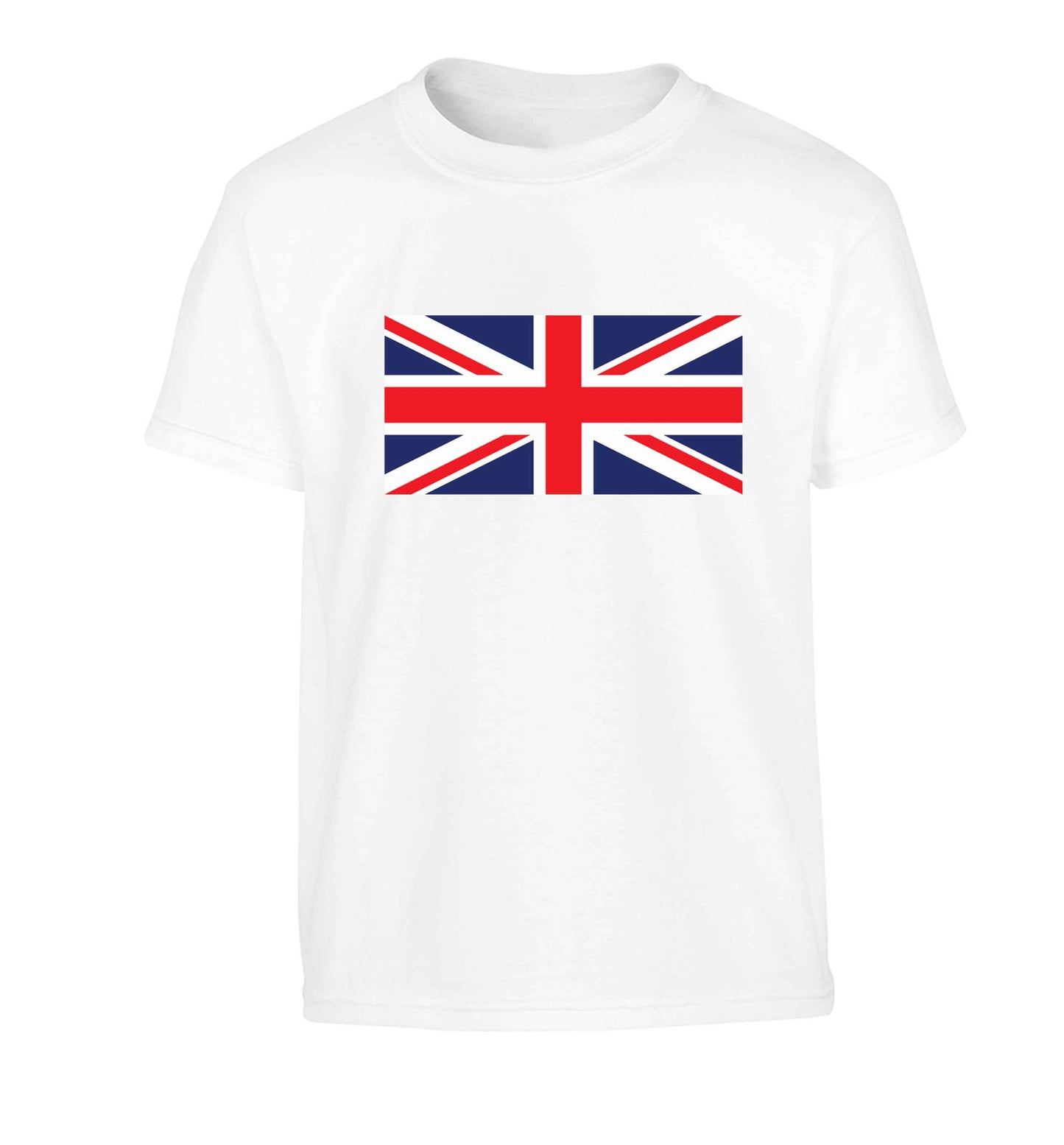 Union Jack Children's white Tshirt 12-13 Years