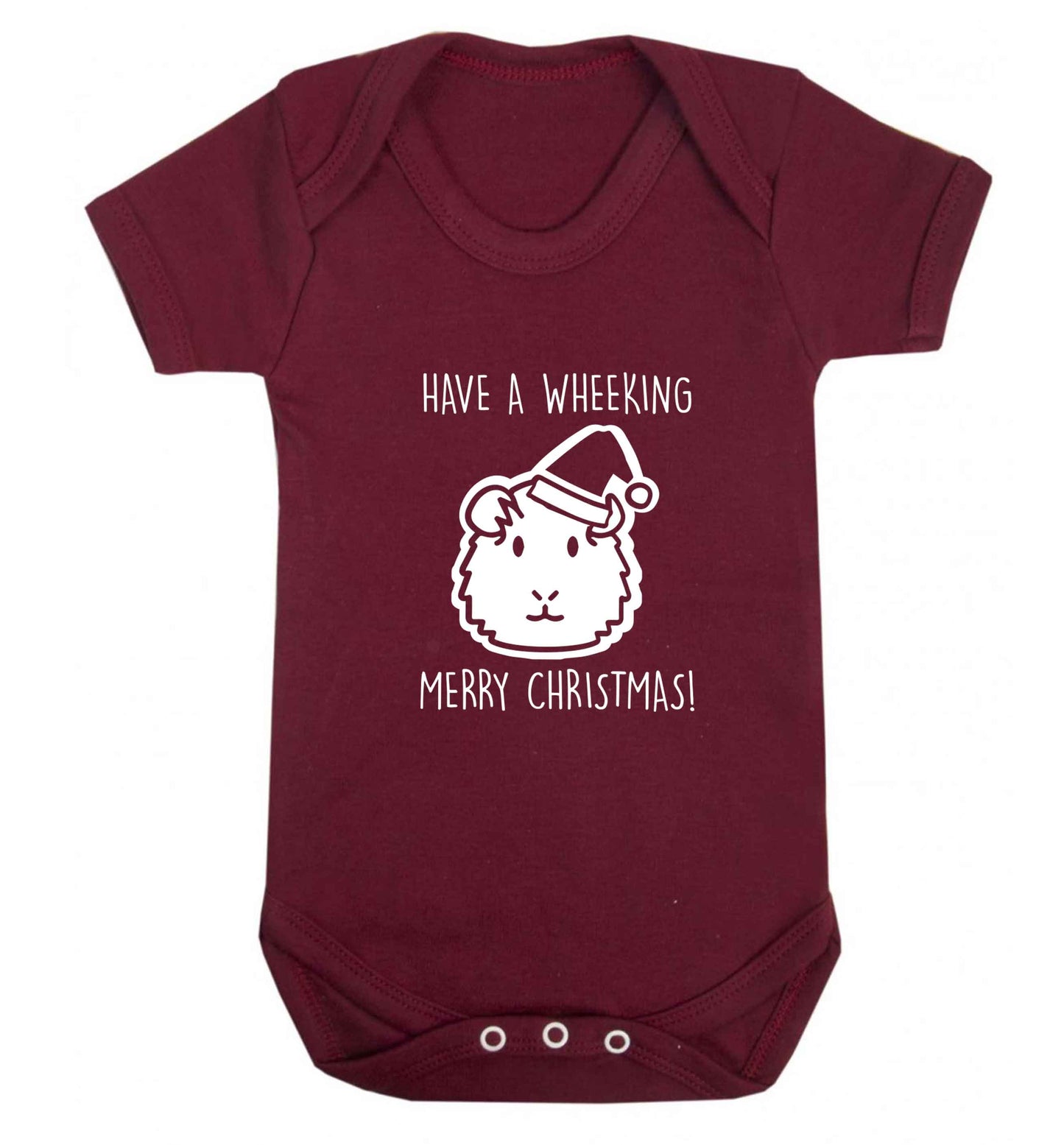 Have a wheeking merry Christmas baby vest maroon 18-24 months