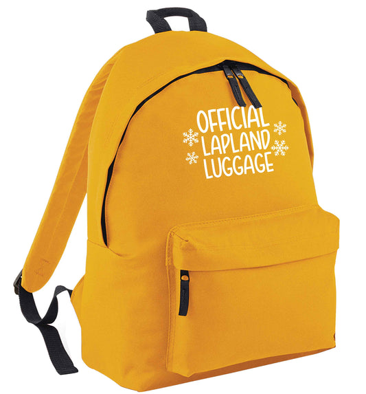 Official Lapland luggage mustard adults backpack