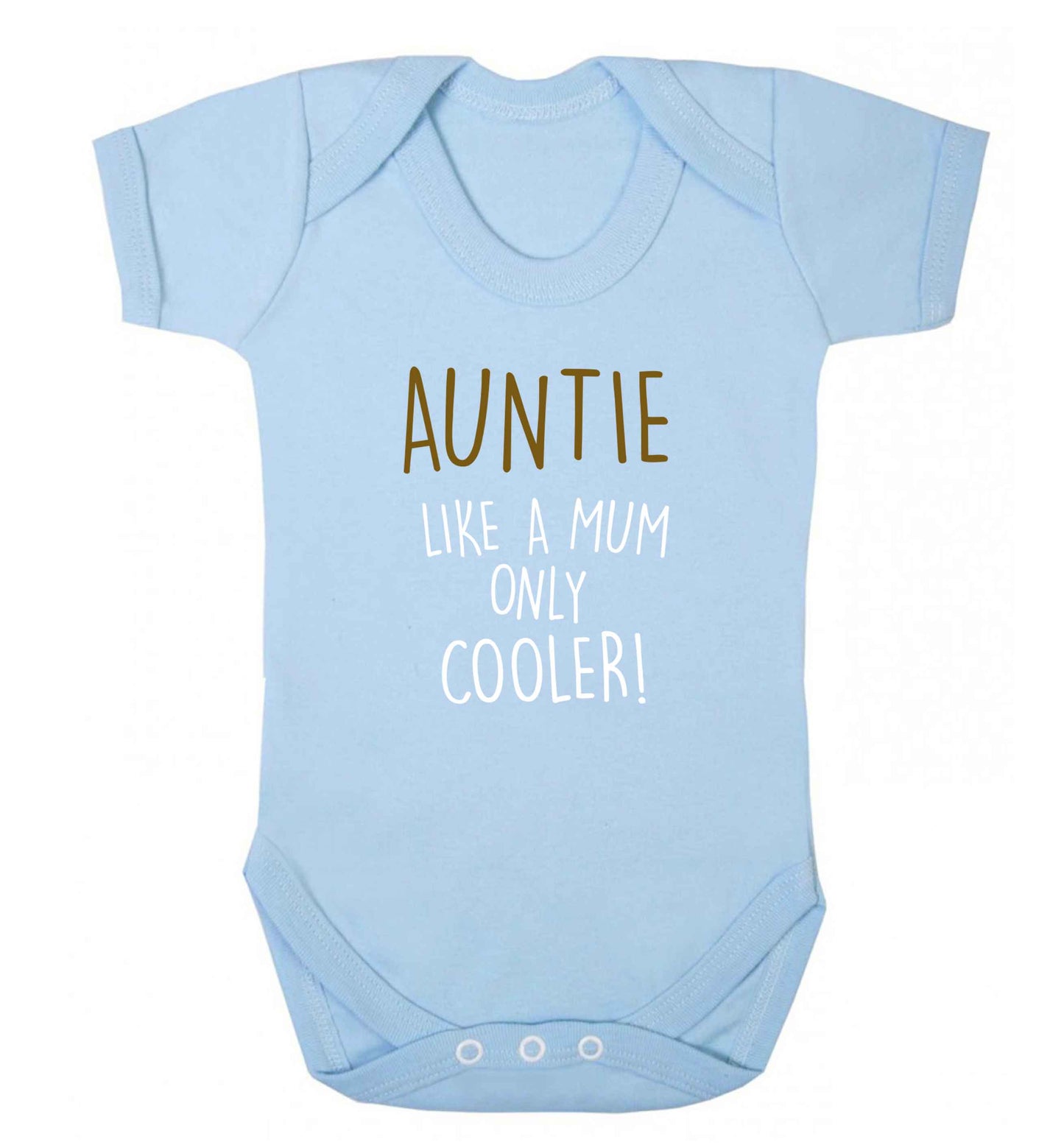 Auntie like a mum only cooler baby vest pale blue 18-24 months