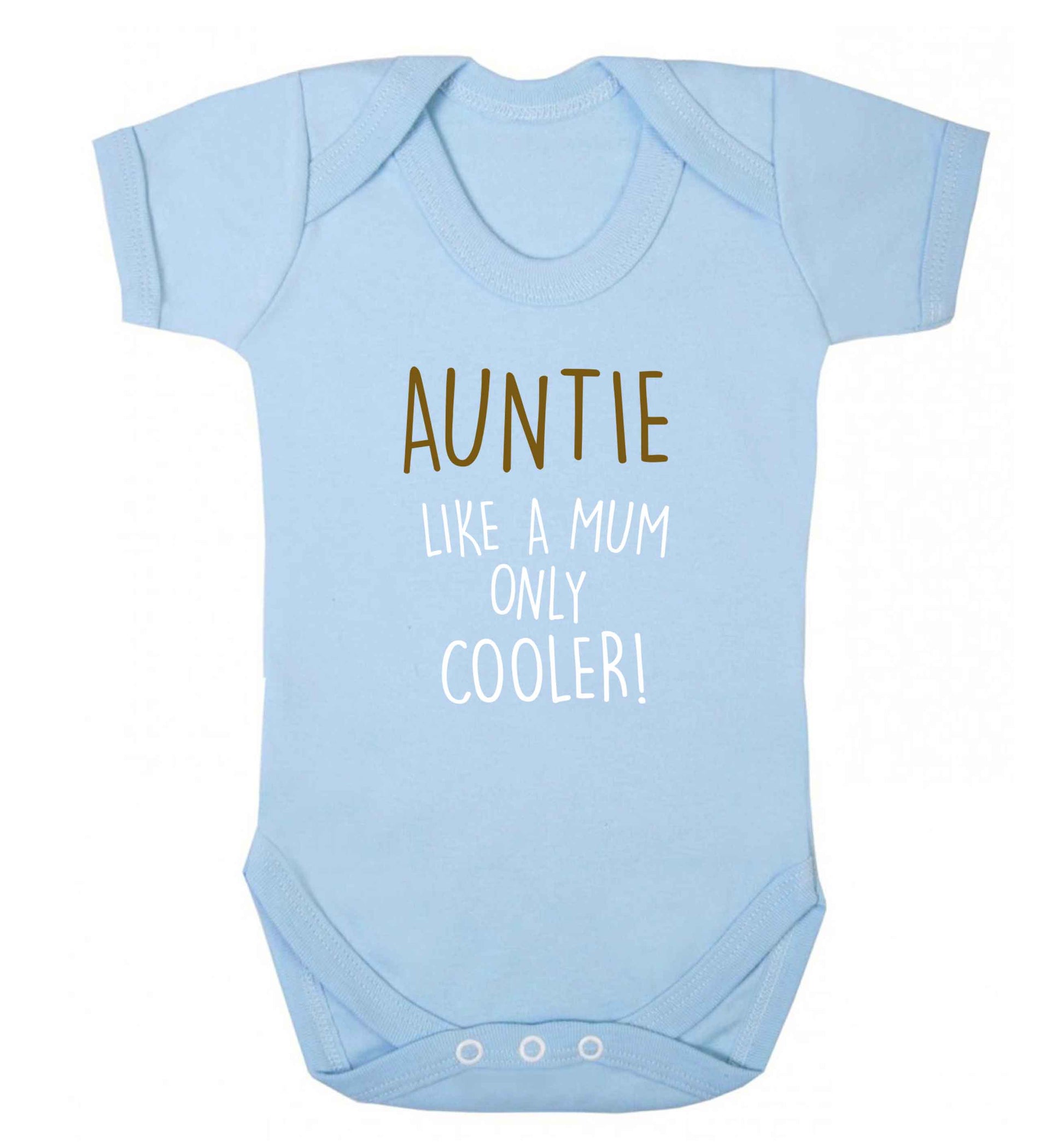 Auntie like a mum only cooler baby vest pale blue 18-24 months