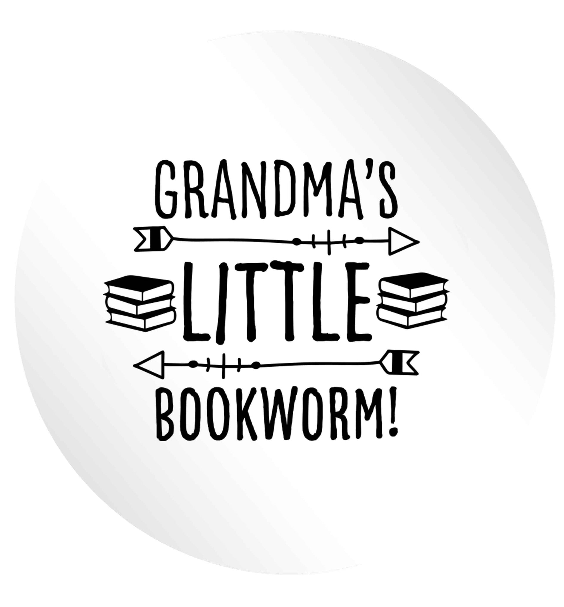 Grandma's little bookworm 24 @ 45mm matt circle stickers