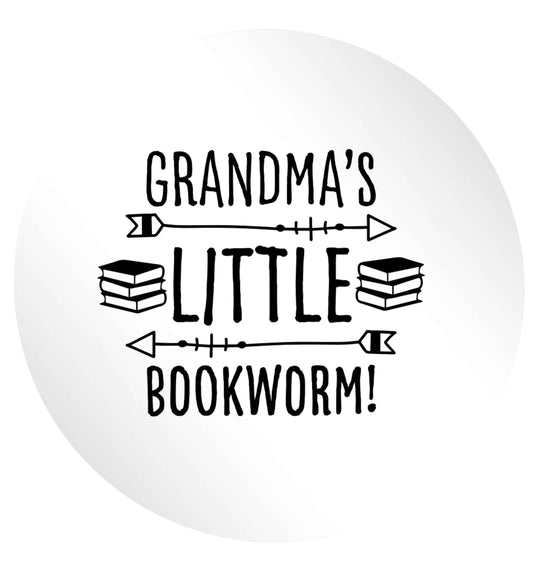Grandma's little bookworm 24 @ 45mm matt circle stickers