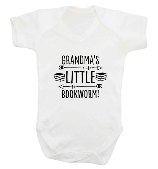 Grandma's little bookworm baby vest white 18-24 months