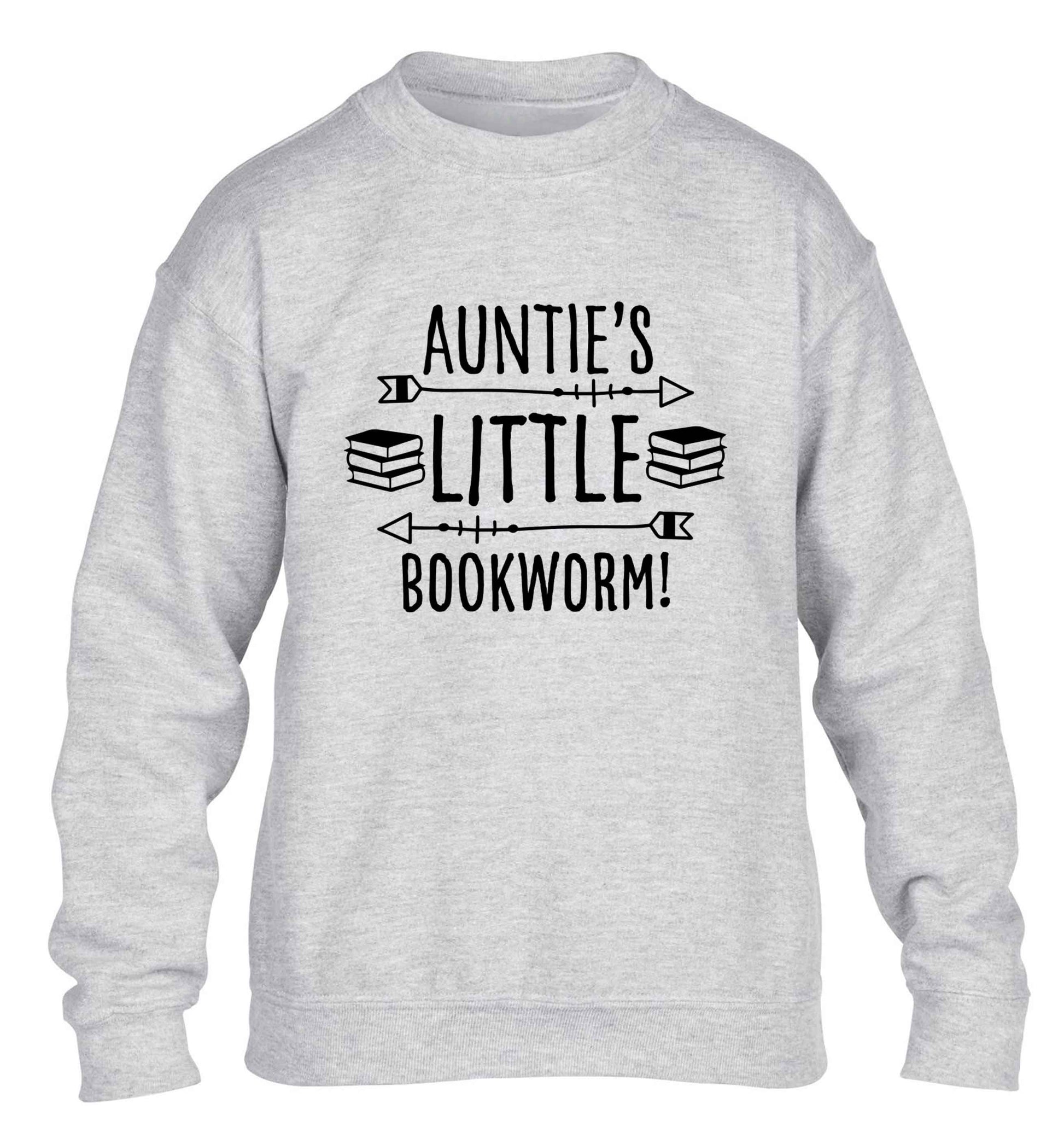 Auntie's little bookworm children's grey sweater 12-13 Years
