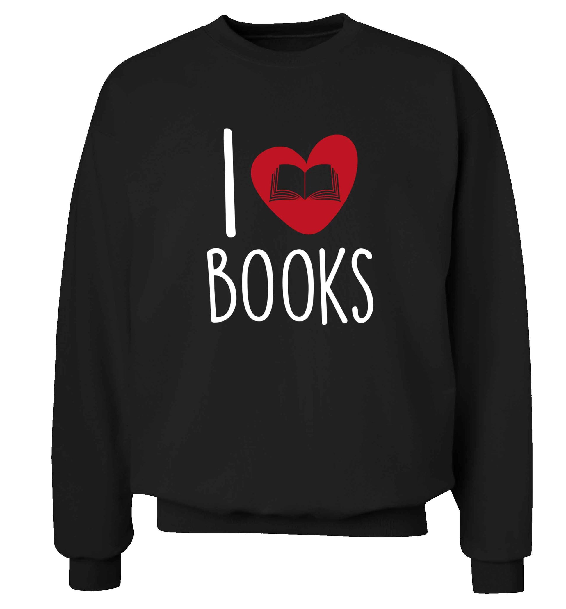 I love books adult's unisex black sweater 2XL