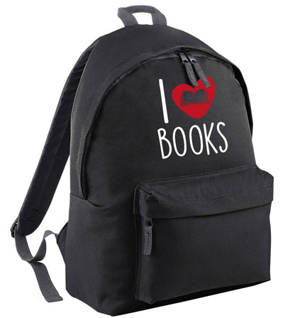I love books black adults backpack