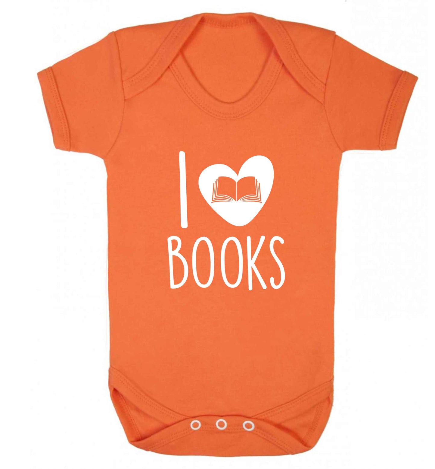 I love books baby vest orange 18-24 months