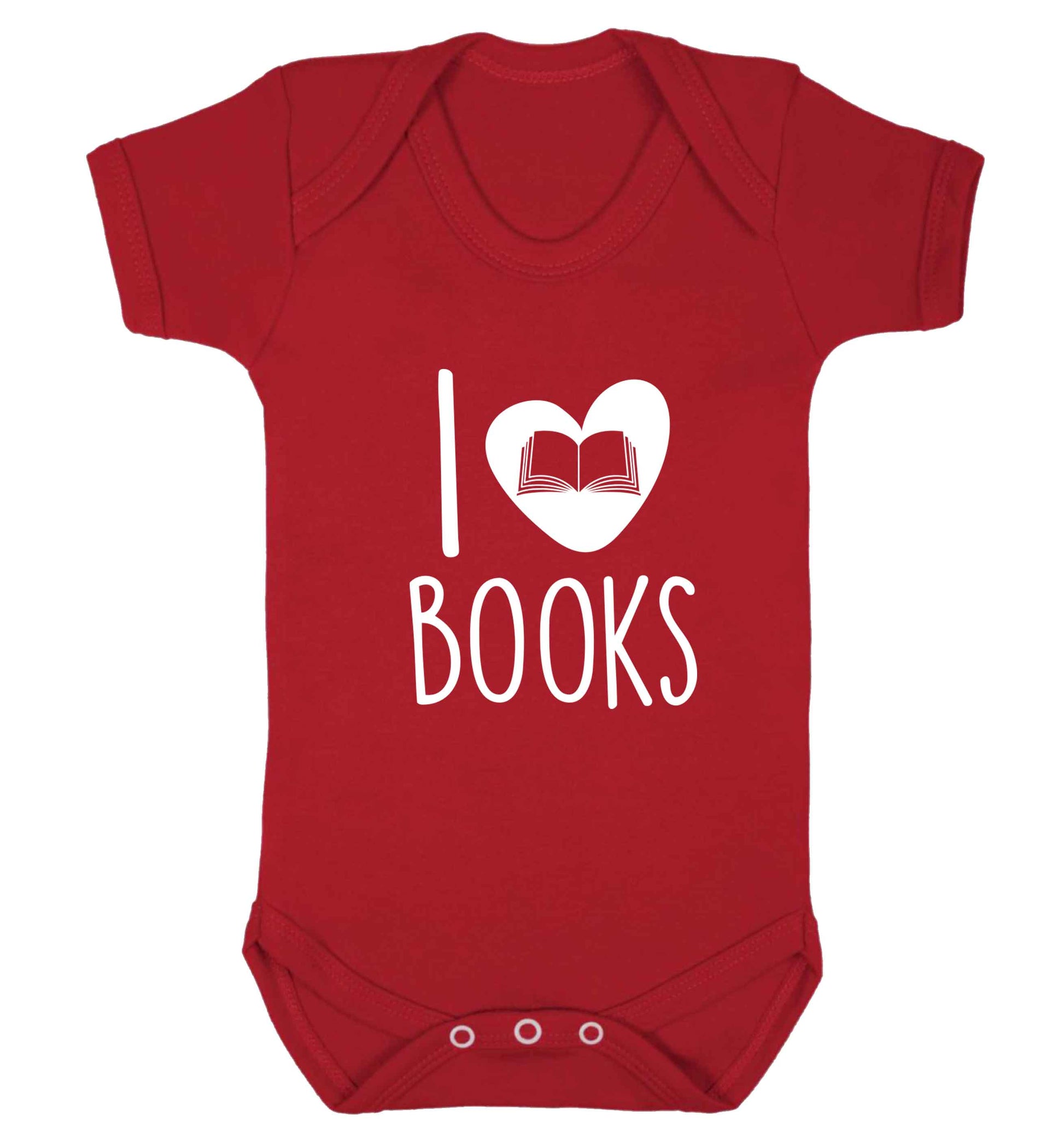 I love books baby vest red 18-24 months