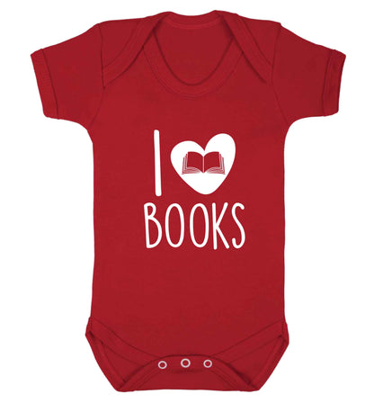 I love books baby vest red 18-24 months