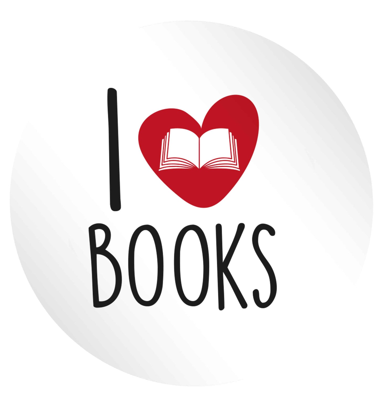 I love books 24 @ 45mm matt circle stickers