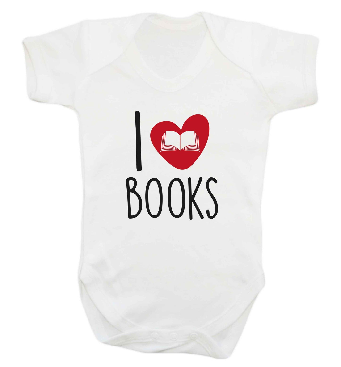 I love books baby vest white 18-24 months