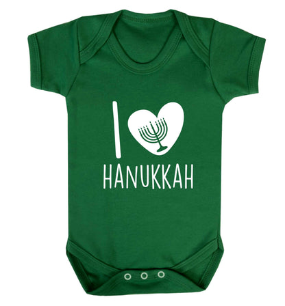 I love hanukkah baby vest green 18-24 months