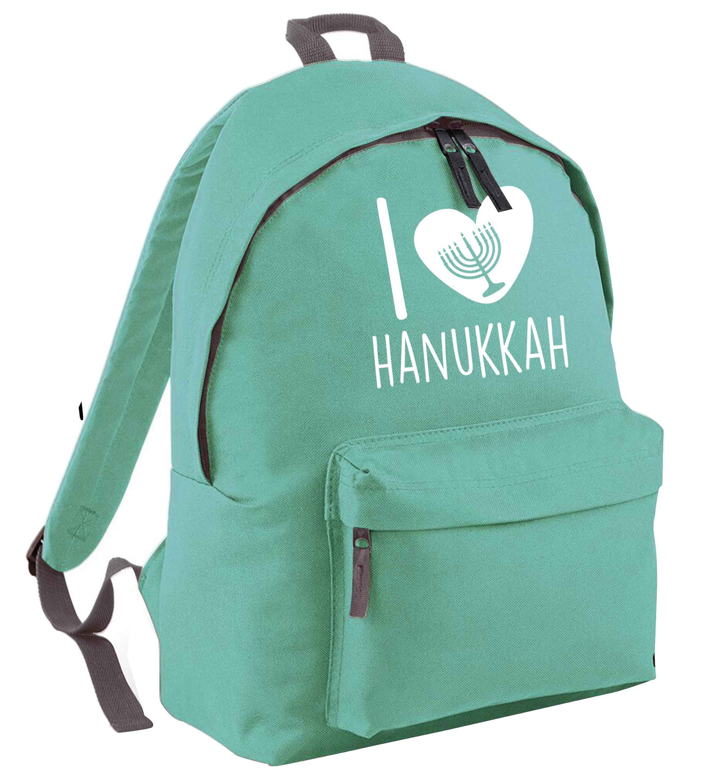 I love hanukkah mint adults backpack