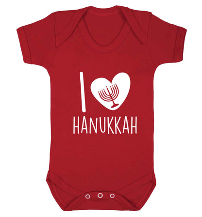 I love hanukkah baby vest red 18-24 months