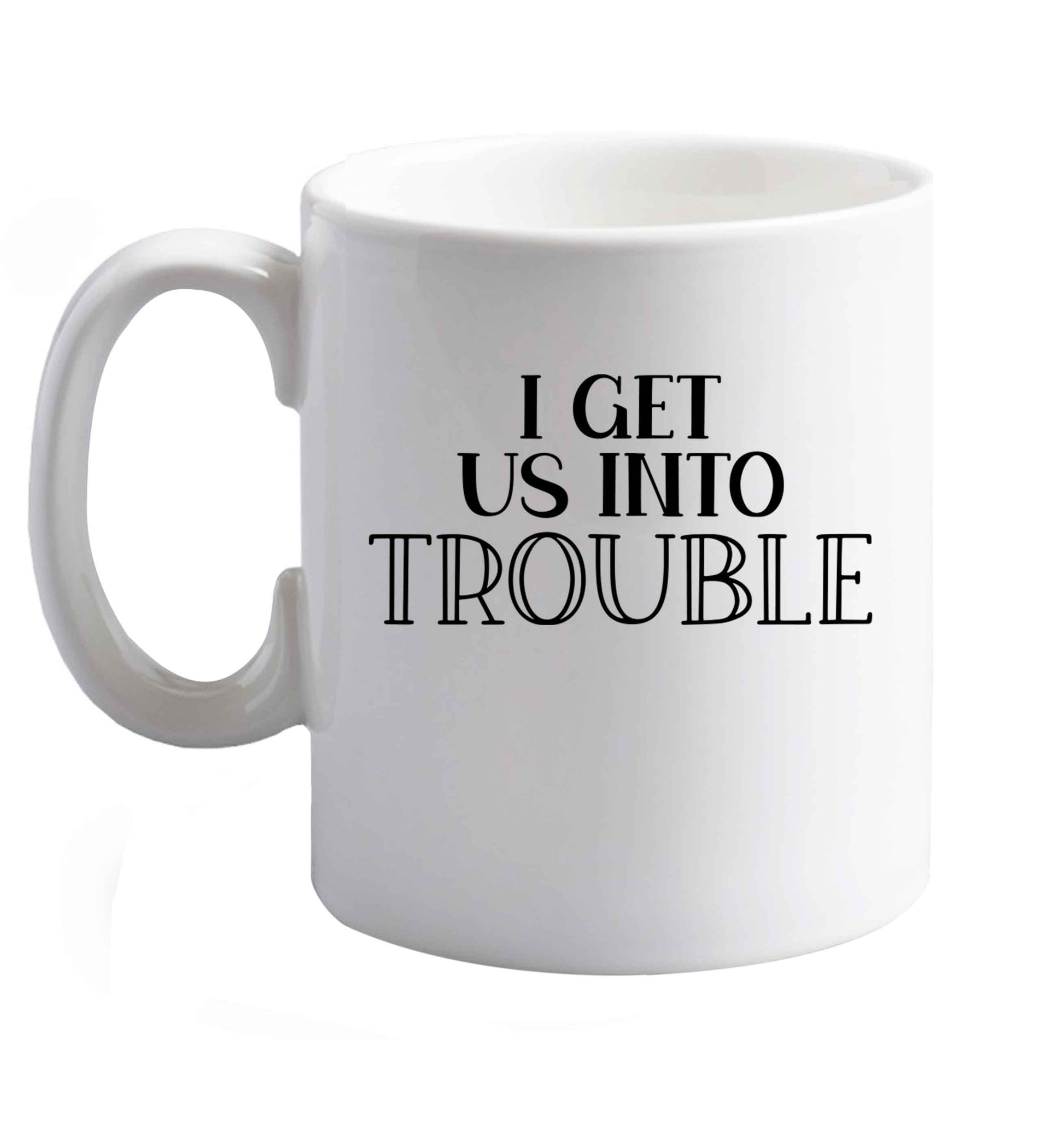10 oz Favourite Type Pan Pancake ceramic mug right handed