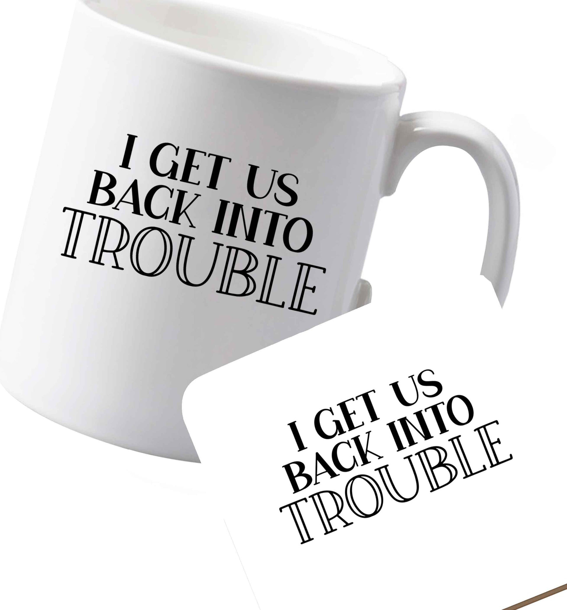 10 oz Ceramic mug and coaster Favourite Type Pan Pancake both sides