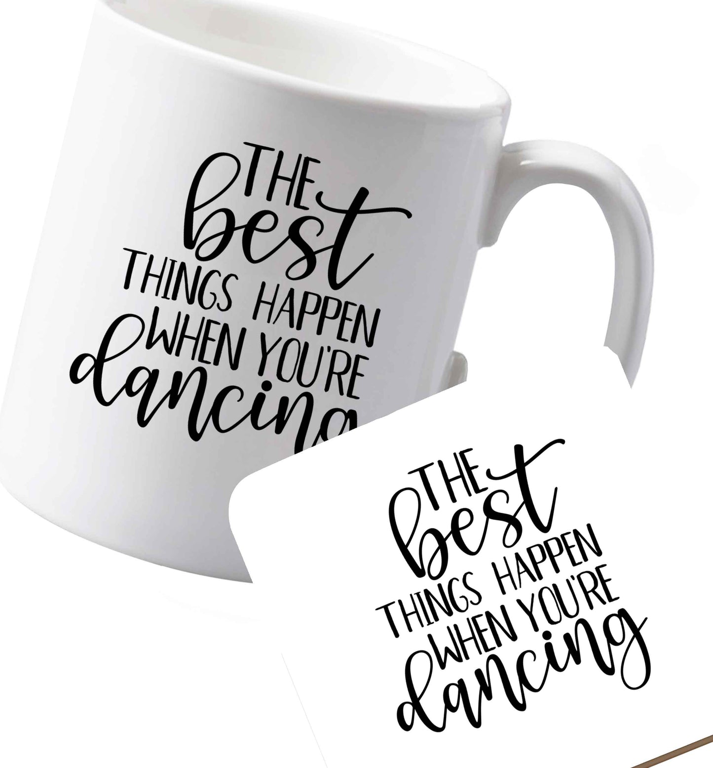 10 oz Ceramic mug and coaster Favourite Type Pan Pancake both sides