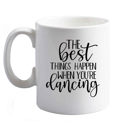 10 oz Favourite Type Pan Pancake ceramic mug right handed