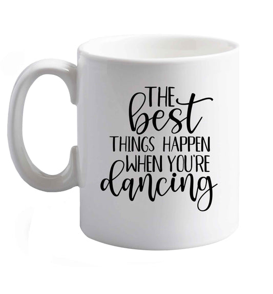 10 oz Favourite Type Pan Pancake ceramic mug right handed