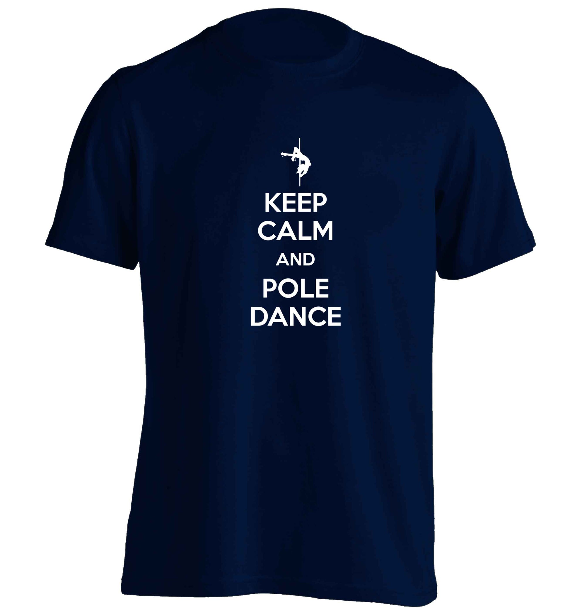 Best Things Happen Dancing adults unisex navy Tshirt 2XL