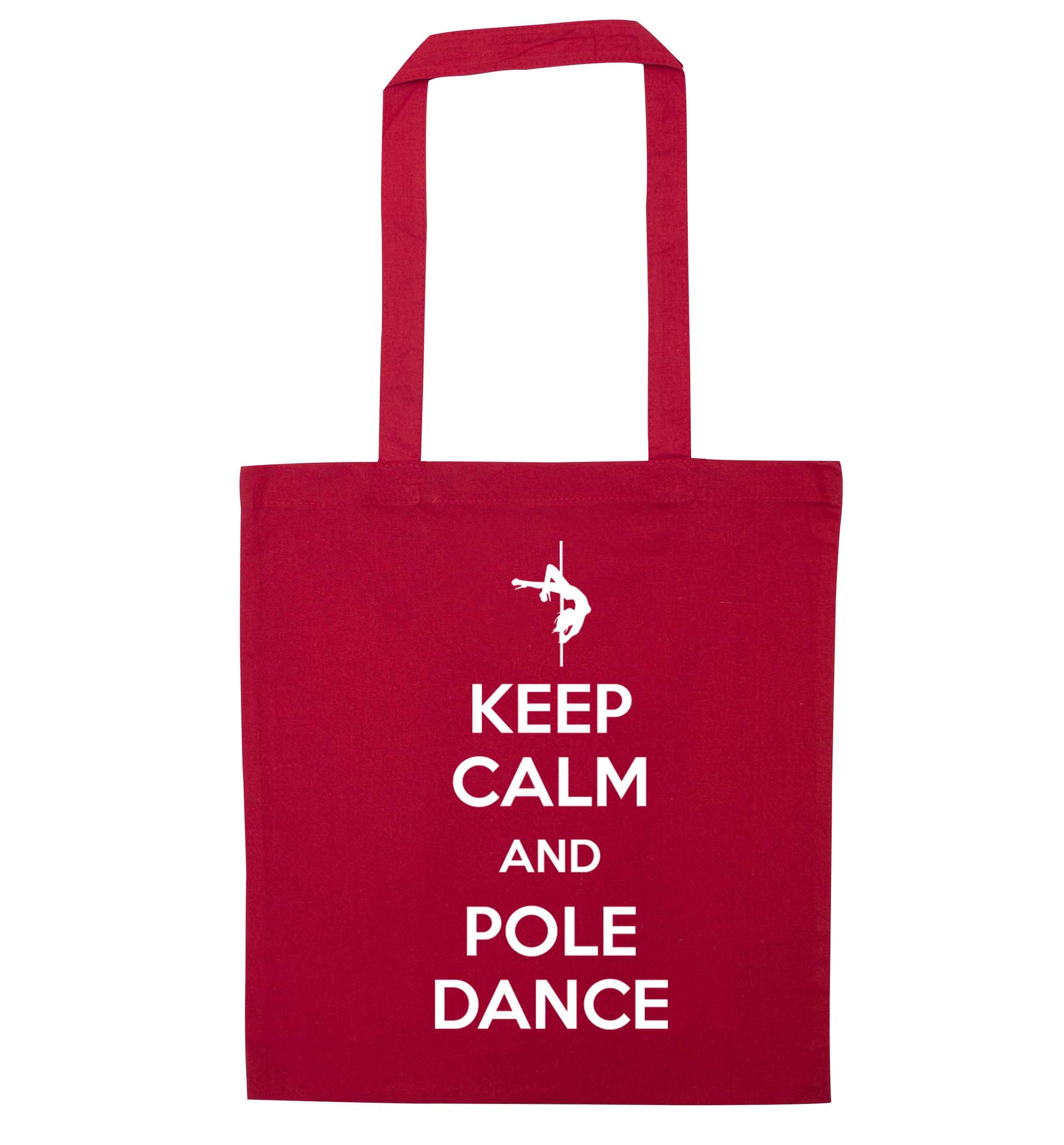 Best Things Happen Dancing red tote bag