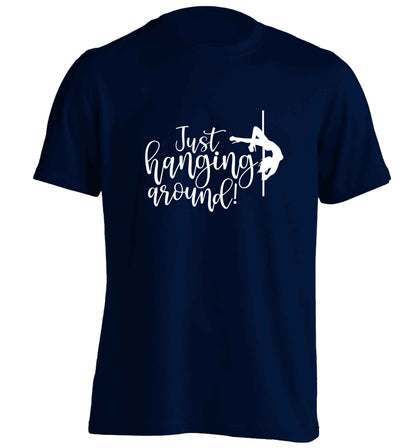 Best Things Happen Dancing adults unisex navy Tshirt 2XL