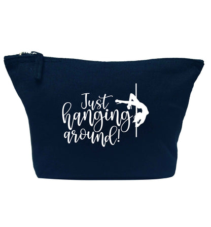 Best Things Happen Dancing navy makeup bag