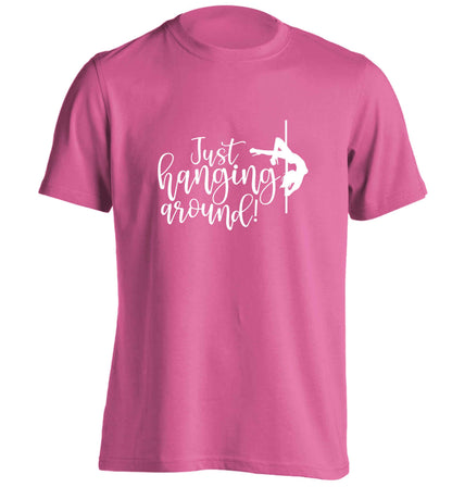 Best Things Happen Dancing adults unisex pink Tshirt 2XL