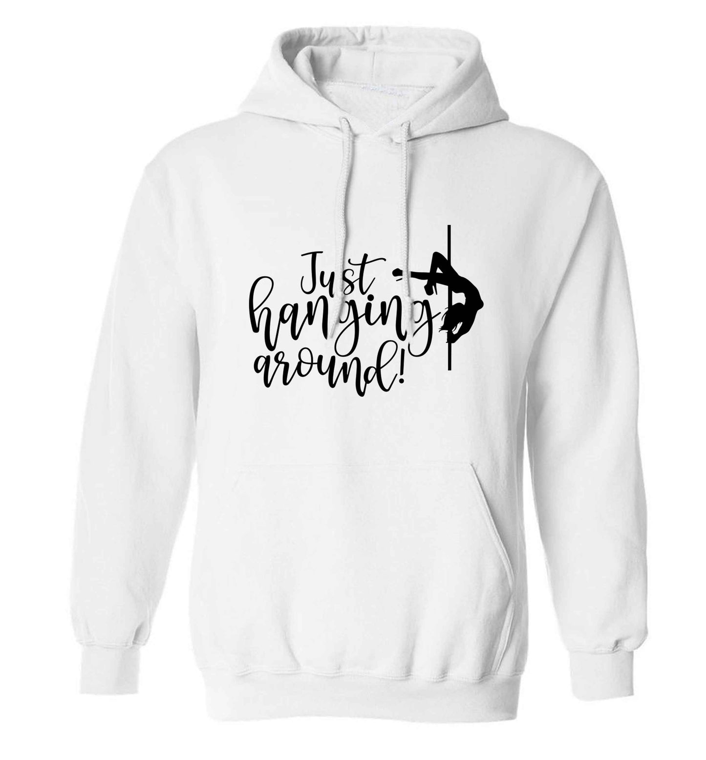 Best Things Happen Dancing adults unisex white hoodie 2XL