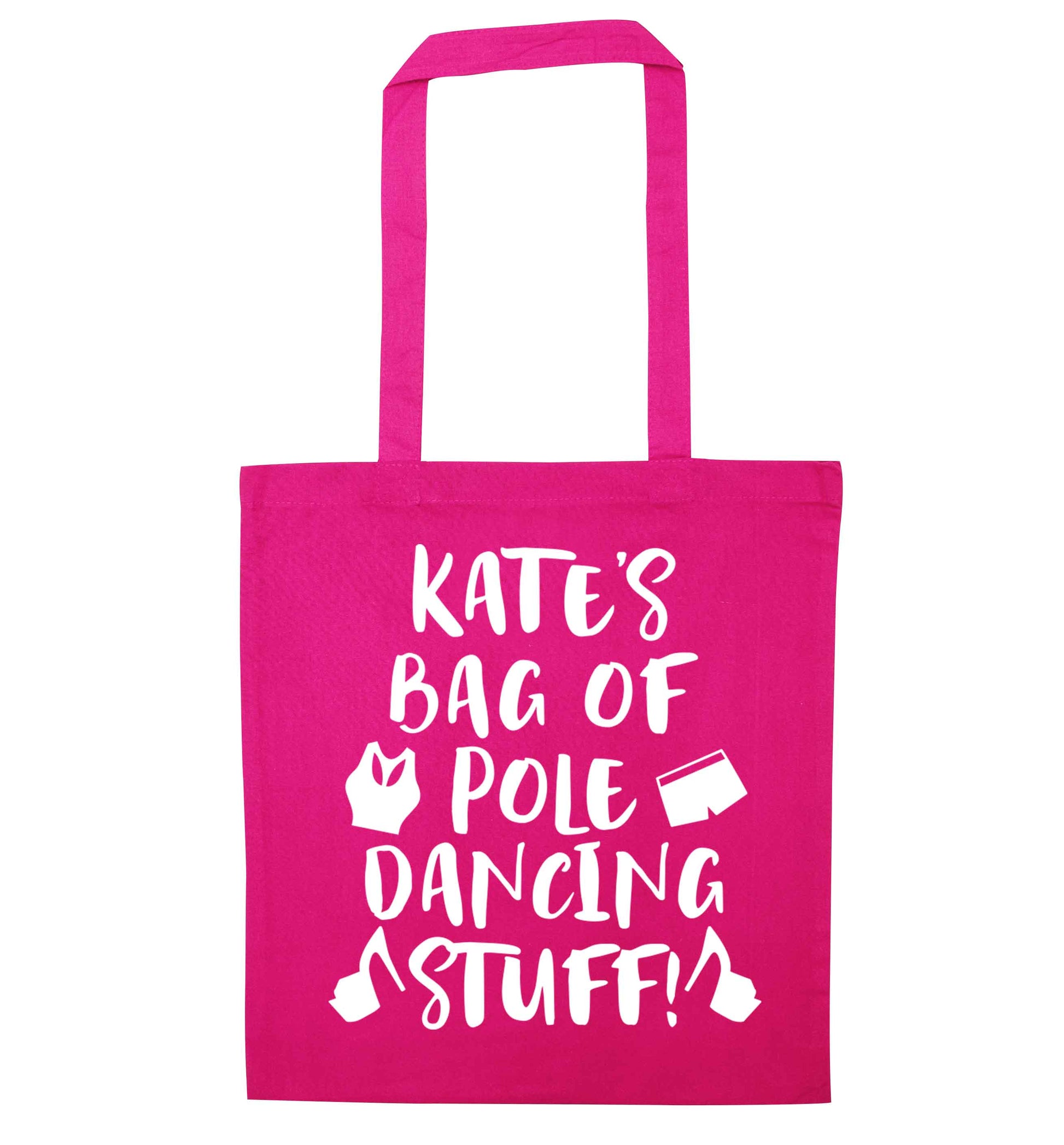 Best Things Happen Dancing pink tote bag