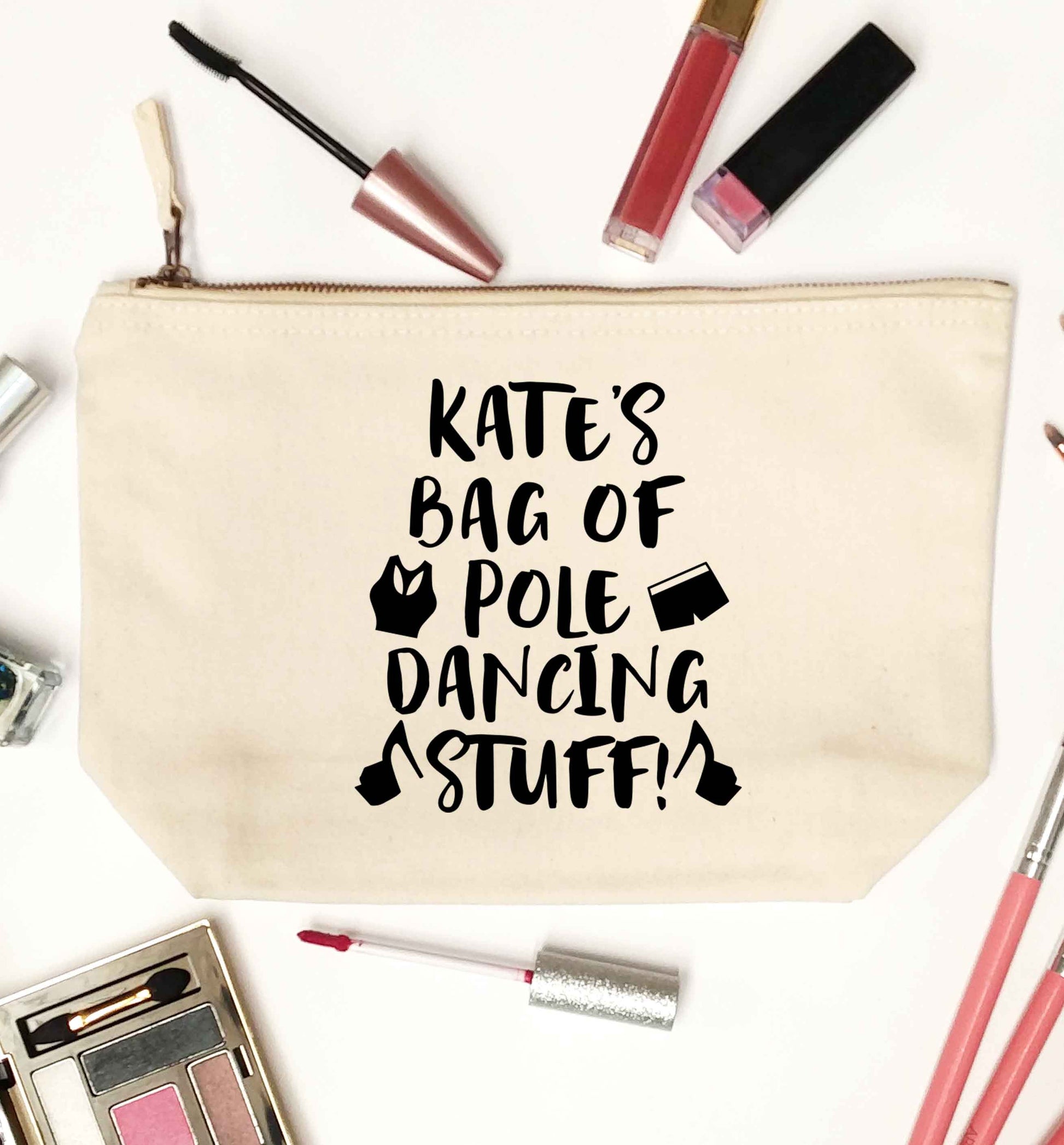 Best Things Happen Dancing natural makeup bag