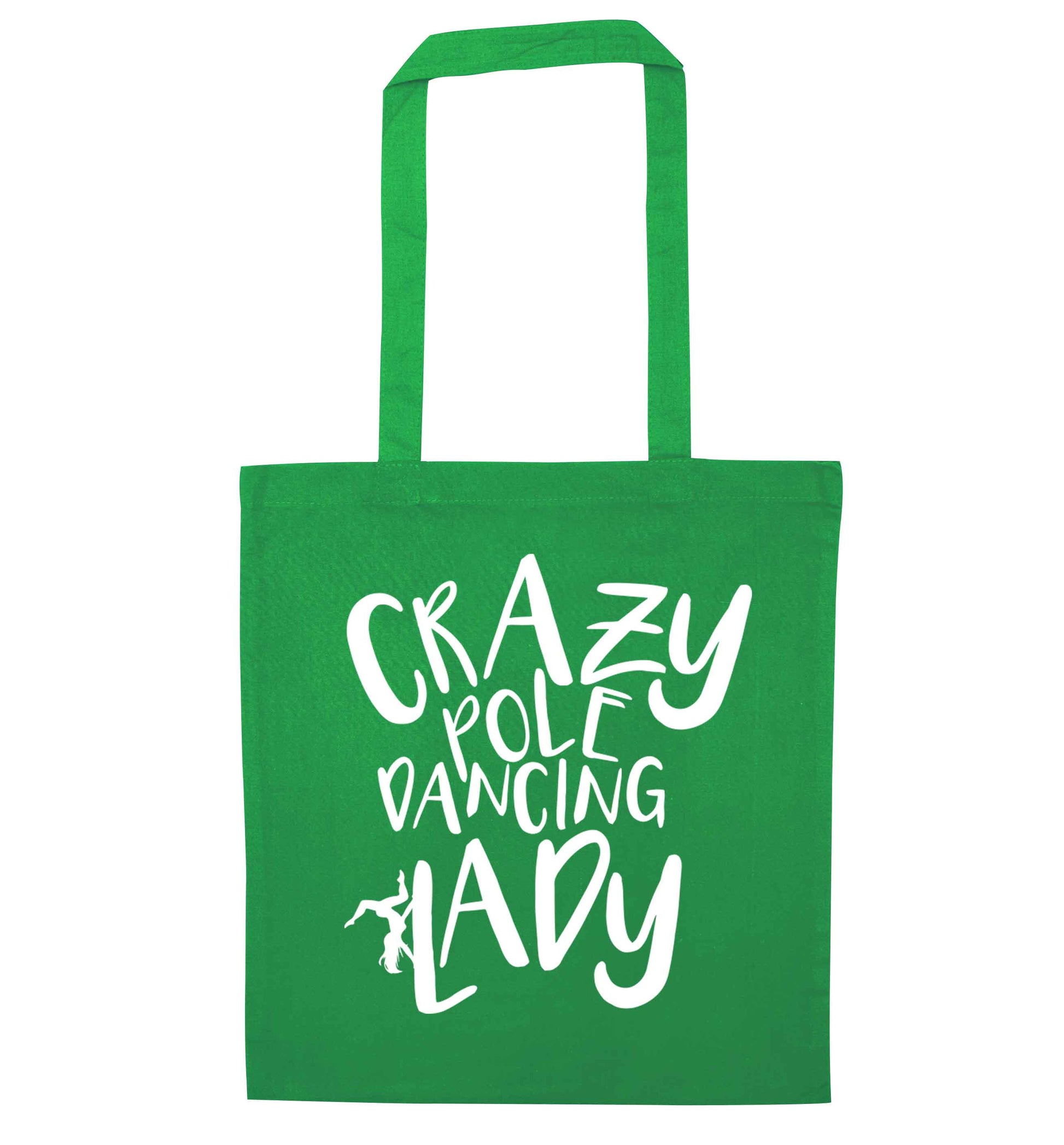 Best Things Happen Dancing green tote bag