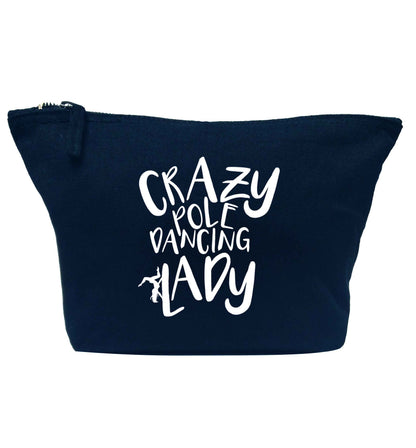 Best Things Happen Dancing navy makeup bag