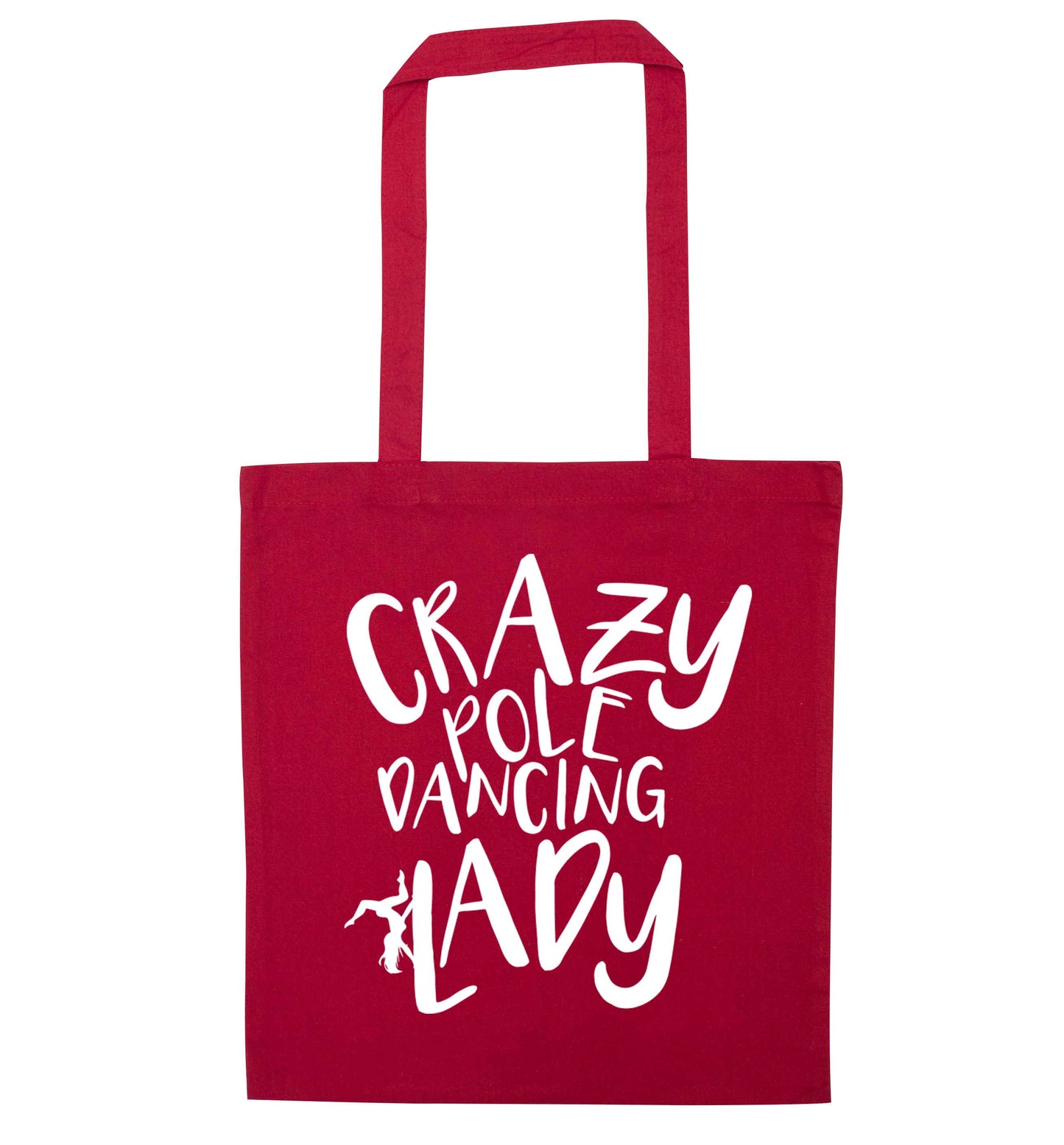 Best Things Happen Dancing red tote bag