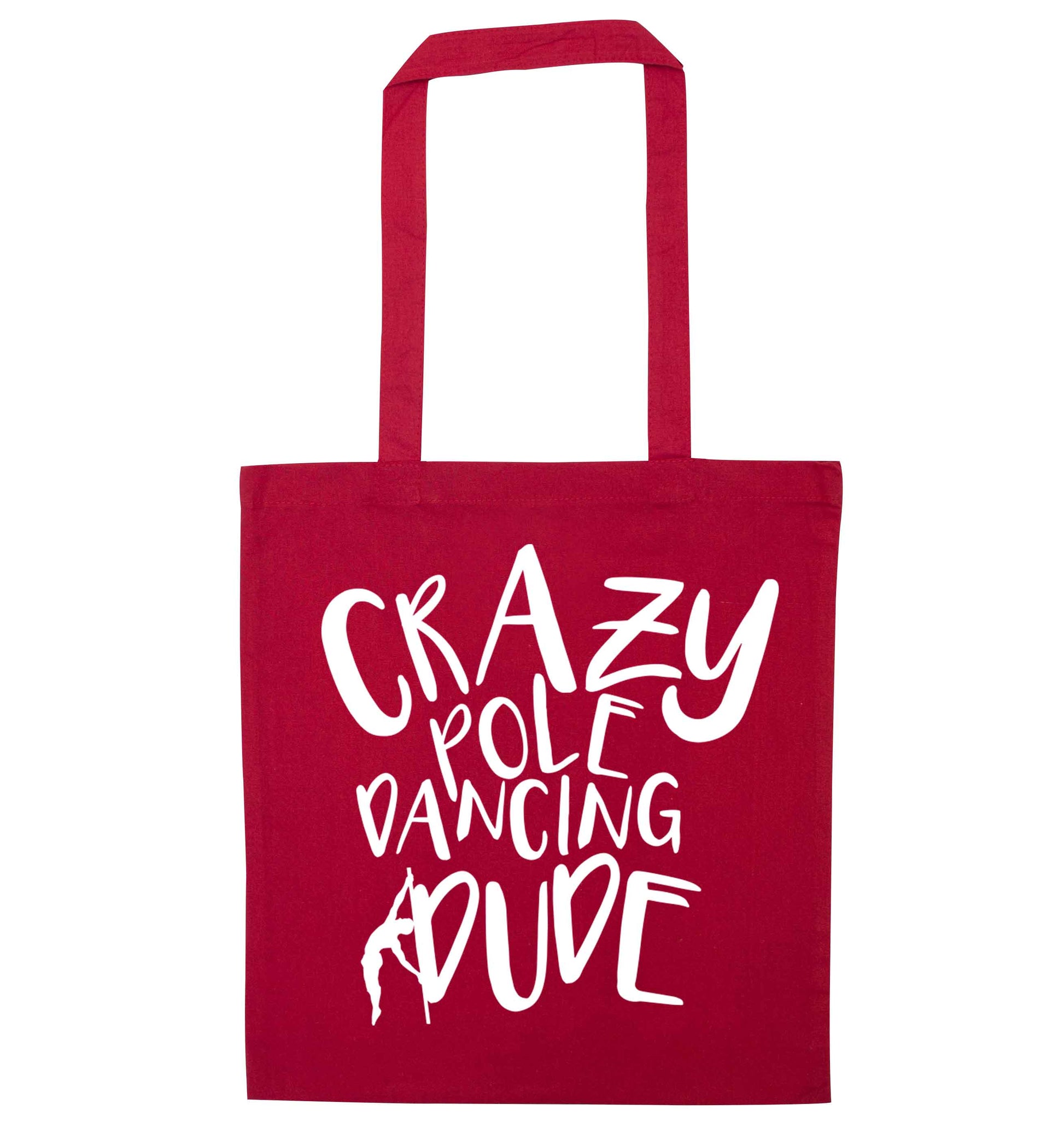Best Things Happen Dancing red tote bag