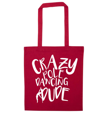Best Things Happen Dancing red tote bag