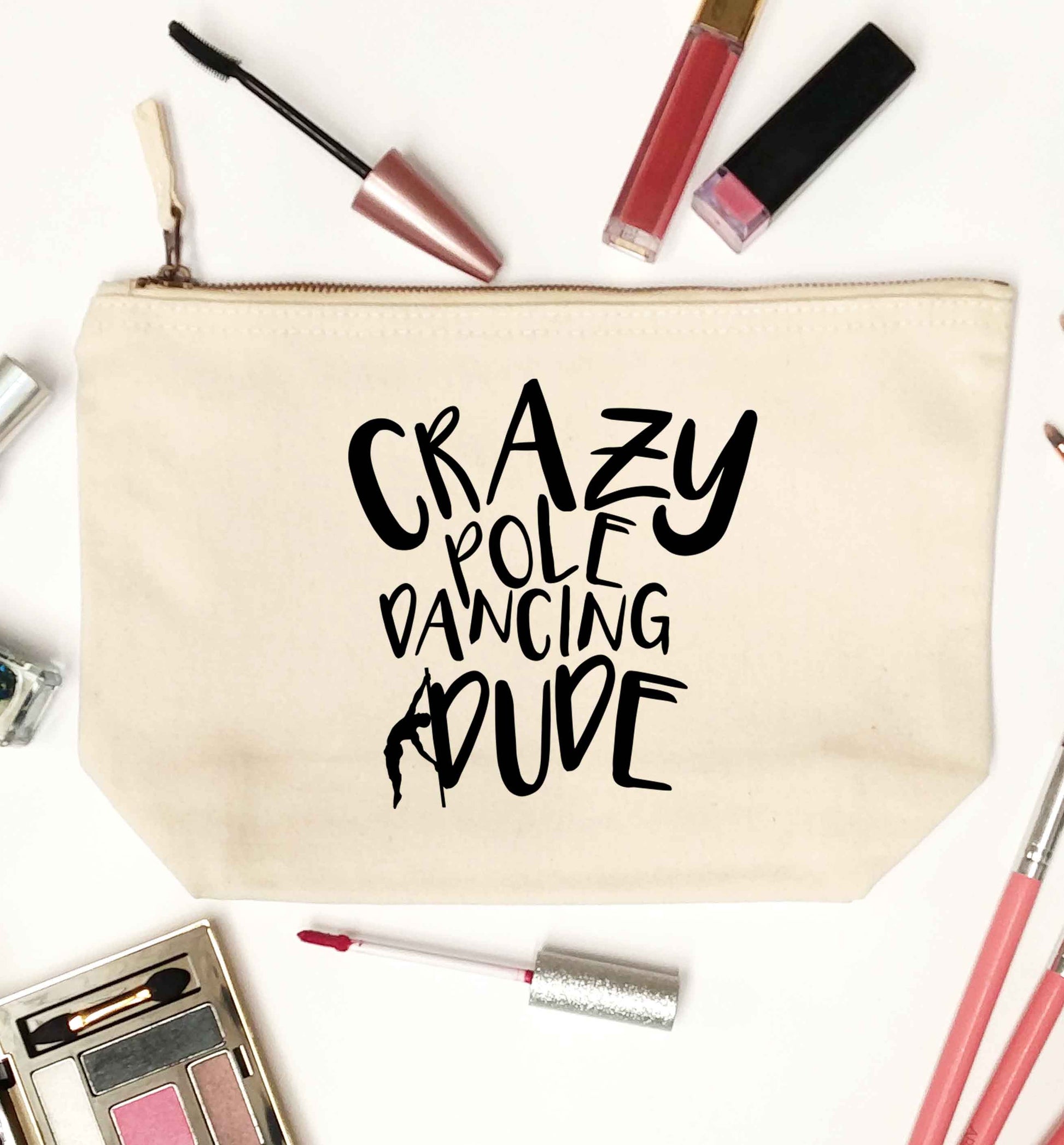 Best Things Happen Dancing natural makeup bag