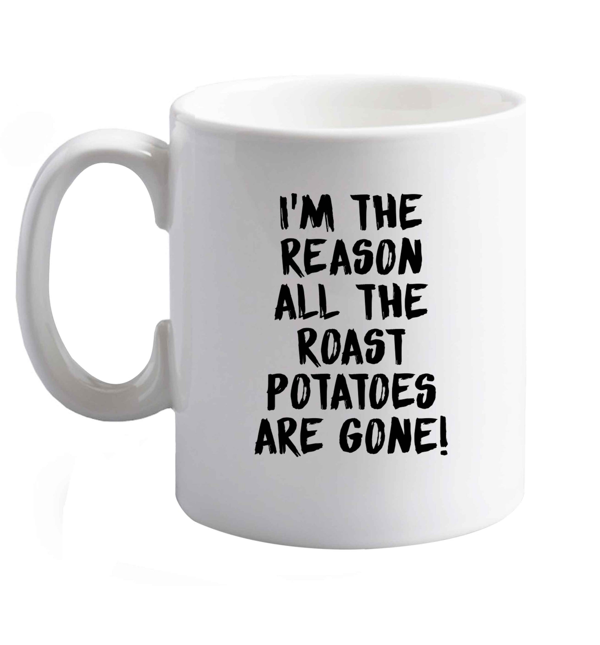 10 oz Favourite Type Pan Pancake ceramic mug right handed