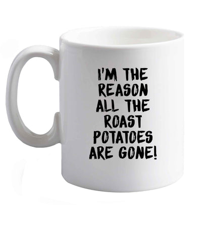 10 oz Favourite Type Pan Pancake ceramic mug right handed