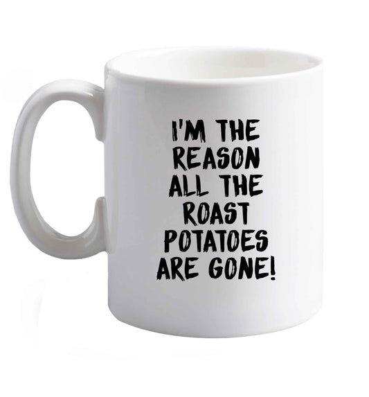 10 oz Favourite Type Pan Pancake ceramic mug right handed