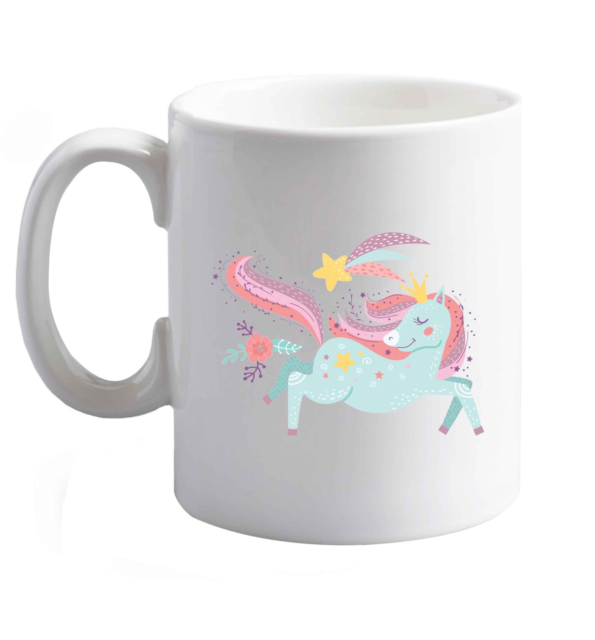 10 oz Favourite Type Pan Pancake ceramic mug right handed