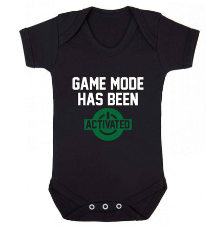 Game mode has been activated baby vest black 18-24 months