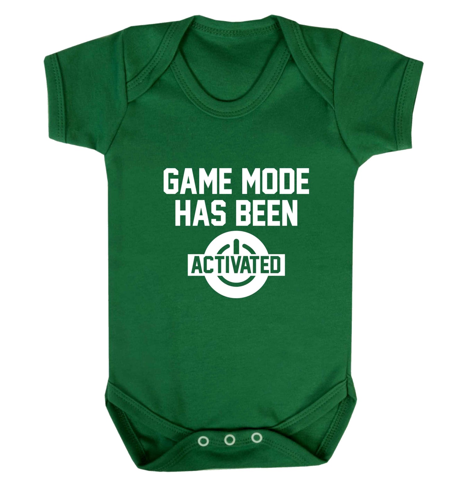 Game mode has been activated baby vest green 18-24 months