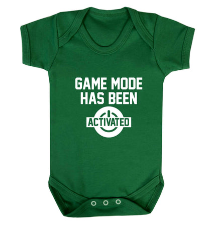 Game mode has been activated baby vest green 18-24 months